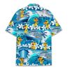 Mens Hawaiian Shirt, Tropical Raccoon Hawaiian Shirt Casual Button Down Holiday Beach Summer Short Sleeve Shirt
