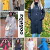 Womens Waterproof Raincoat Lightweight Rain Jacket Women Long Hooded Trench Coats Outdoor Windbreaker Travel Jacket