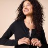 Women's Lightweight Crewneck Cardigan Sweater (Available in Plus Size)