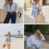 Womens Shirts Button Down Printed Lantern Long Sleeve Blouse Fashion Casual Tops 2025