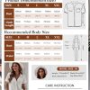 Womens Button Down Shirts Cotton Summer Tops V Neck Short Sleeve Shirt Collar Blouse Casual Plain Tshirt Work Tops