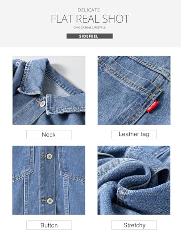 Women's Denim Jackets Casual Long Sleeve 2025 Spring Outfits Zimbaplatinum Jean Jacket