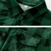 Plaid Button Down Shirts for Women Long Sleeve Roll Up Checkered Blouse Tops 2025 Fall Outfits