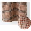 Women's Plaid Trench Coat Double Breasted Long Peacoat Winter Camel Peak Lapel Loose Woolen Jacket Outerwear