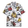 Funny Tropical Opposum Hawaiian Shirt for Men Women, Short Sleeve Button Up Relaxed Fit Casual Hawaiian Shirts for Adults
