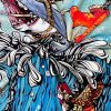 Hawaiian Shirt,Ocean Print Shirt, Short Sleeve Button Down,Regular Fit